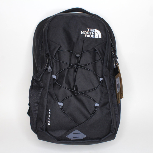 The North Face Unisex Jester Day Pack Travel Hike Student Backpack Black New - Picture 1 of 8